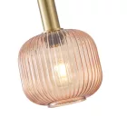 EUROLAMP ARTE ILLUMINA TOPAZ Függesztett lámpatest Üveg Borostyán 1XΕ27 40W 200X180X1200mm 