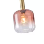 EUROLAMP ARTE ILLUMINA TOPAZ Függesztett lámpatest Üveg Borostyán 1XΕ27 40W 200X210mmX160cm 