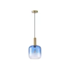 EUROLAMP ARTE ILLUMINA TOPAZ Függesztett lámpatest Üveg Kék 1XΕ27 40W 200X210mmX160cm 