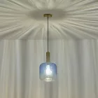 EUROLAMP ARTE ILLUMINA TOPAZ Függesztett lámpatest Üveg Kék 1XΕ27 40W 200X210mmX160cm 