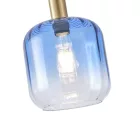 EUROLAMP ARTE ILLUMINA TOPAZ Függesztett lámpatest Üveg Kék 1XΕ27 40W 200X210mmX160cm 