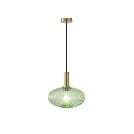 EUROLAMP ARTE ILLUMINA TOPAZ Függesztett lámpatest Üveg Zöld 1XΕ27 40W Φ300X171X1200mm 