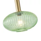 EUROLAMP ARTE ILLUMINA TOPAZ Függesztett lámpatest Üveg Zöld 1XΕ27 40W Φ300X171X1200mm 