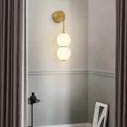 EUROLAMP ARTE ILLUMINA TREA Falilámpa beépített LED 9W Réz tejfehér üveggel 160 Χ430mm 