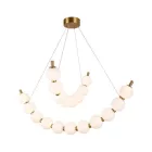 EUROLAMP ARTE ILLUMINA TREA Függesztett lámpatest beépített LED 19W Réz tejfehér üveggel 800X1420mm 