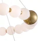 EUROLAMP ARTE ILLUMINA TREA Függesztett lámpatest beépített LED 40W Réz tejfehér üveggel 720X1275mm 