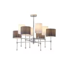 EUROLAMP ARTE ILLUMINA VELI Függesztett lámpatest Fehér Fekete 8XE14 MAX 40W Φ840X640mm 