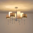 EUROLAMP ARTE ILLUMINA VELI Függesztett lámpatest Fehér Fekete 8XE14 MAX 40W Φ840X640mm 