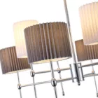 EUROLAMP ARTE ILLUMINA VELI Függesztett lámpatest Fehér Fekete 8XE14 MAX 40W Φ840X640mm 