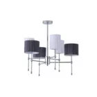 EUROLAMP ARTE ILLUMINA VELI Függesztett lámpatest FehérFekete 6XE14 ΜΑΧ 40W Φ740X640mm 