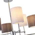 EUROLAMP ARTE ILLUMINA VELI Függesztett lámpatest FehérFekete 6XE14 ΜΑΧ 40W Φ740X640mm 