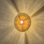 EUROLAMP ARTE ILLUMINA VENTO Fali lámpa E27 max 40w 400x140 mm fekete -barna 