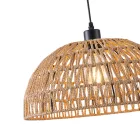 EUROLAMP ARTE ILLUMINA VENTO Függesztett lámpatest E27 MAX 40W 390X1270mm - Barna RATTAN 