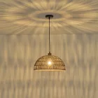 EUROLAMP ARTE ILLUMINA VENTO Függesztett lámpatest E27 MAX 40W 390Χ1270mm Barna RΑΤΤΑΝ 