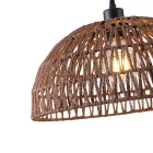 EUROLAMP ARTE ILLUMINA VENTO Függesztett lámpatest E27 MAX 40W 390Χ1270mm Barna RΑΤΤΑΝ 