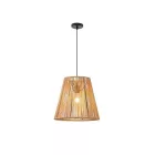 EUROLAMP ARTE ILLUMINA VENTO Függesztett lámpatest E27 MAX 40W 380X1350mm - Barna RATTAN