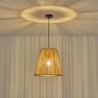 EUROLAMP ARTE ILLUMINA VENTO Függesztett lámpatest E27 MAX 40W 380X1350mm - Barna RATTAN