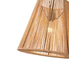 EUROLAMP ARTE ILLUMINA VENTO Függesztett lámpatest E27 MAX 40W 380X1350mm - Barna RATTAN