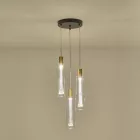 EUROLAMP ARTE ILLUMINA VIAL Függesztett lámpatest 3 üvegbürával 21W Φ300x1630mm 