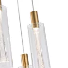 EUROLAMP ARTE ILLUMINA VIAL Függesztett lámpatest 3 üvegbürával 21W Φ300x1630mm 