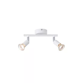   EUROLAMP ARTE ILLUMINA VORRAS SPOT MOVABLE Fém Fehér2XGU10 220X80X125mm 