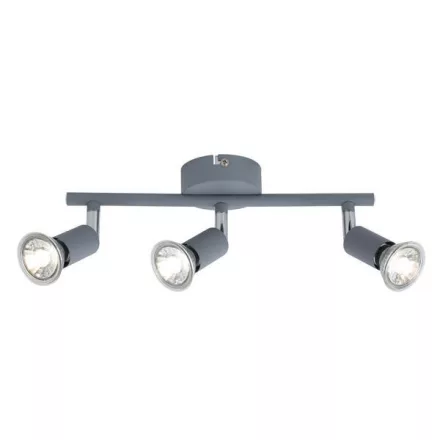 EUROLAMP ARTE ILLUMINA VORRAS SPOT MOVABLE Fém Szürka 3XGU10 300X80X125mm 