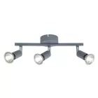 EUROLAMP ARTE ILLUMINA VORRAS SPOT MOVABLE Fém Szürka 3XGU10 300X80X125mm 