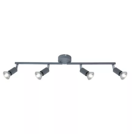 EUROLAMP ARTE ILLUMINA VORRAS SPOT MOVABLE Fém Szürka 4XGU10 600X80X130mm 