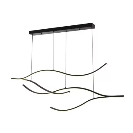 EUROLAMP ARTE ILLUMINA WAVES Függesztett lámpatest beépített LED 30W Fekete 30x1200x1450mm