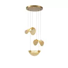 EUROLAMP ARTE ILLUMINA WAVES Függesztett lámpatest beépített LED réz GOLD 6W 425Χ1500mm