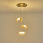 EUROLAMP ARTE ILLUMINA WAVES Függesztett lámpatest beépített LED réz GOLD 6W 425Χ1500mm